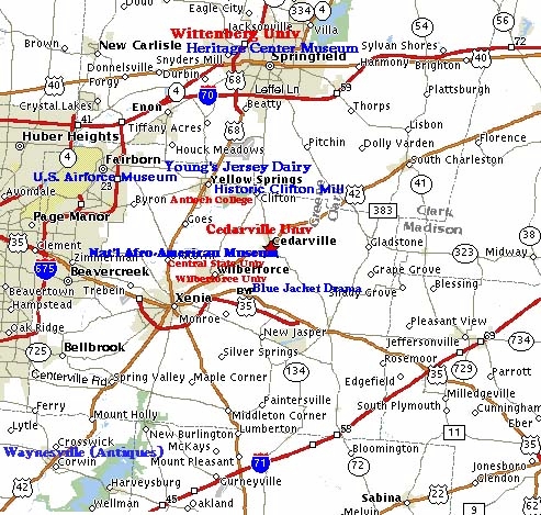 Wittenberg University from Hearthstone Inn & Suites of nearby Cedarville Ohio